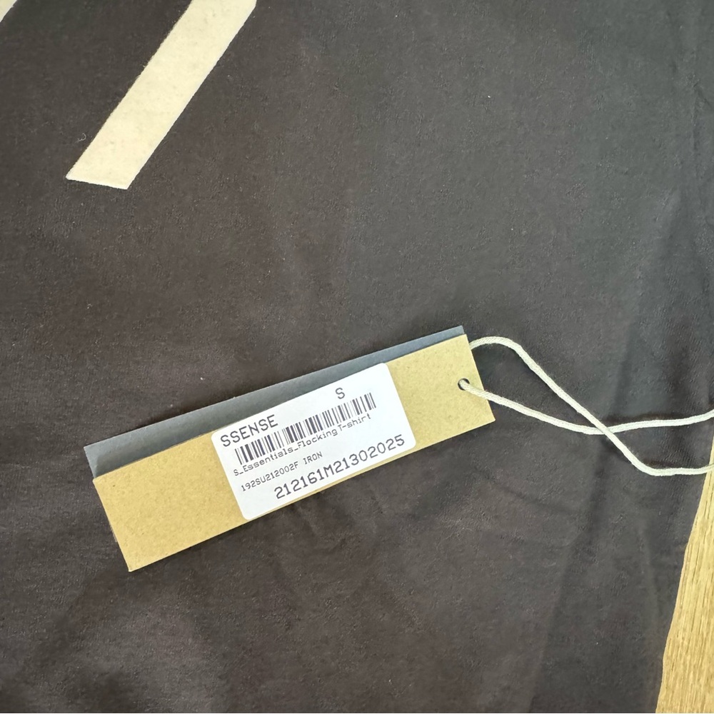 Fear of God Essentials 1977 Iron Gray T-Shirt Small BNWT Dust Bag Streetwear - Picture 5 of 8